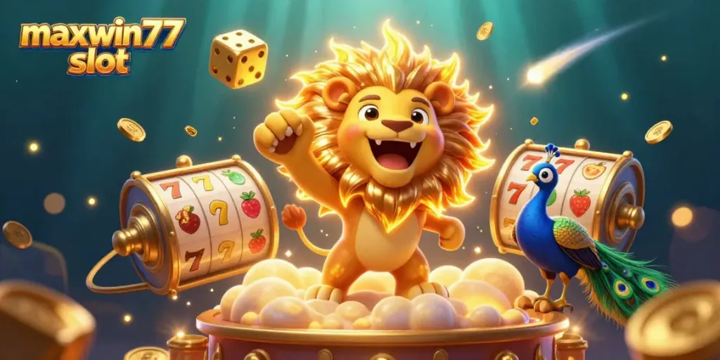 Experience the excitement of maxwin77 slot with spinning reels, dazzling golden effects, and dynamic game elements.