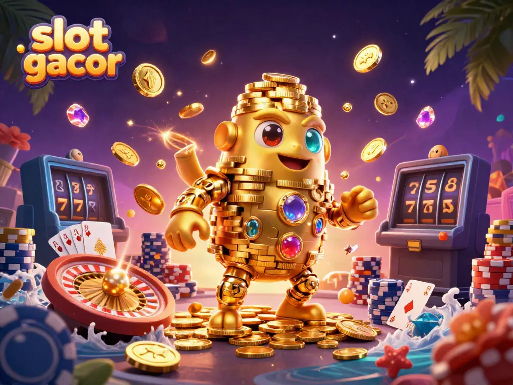 Experience exhilarating gameplay with slot gacor in this vibrant and detailed casino illustration.