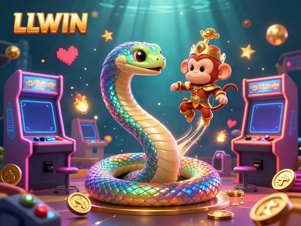 Experience thrilling gameplay at LLWIN with stunning visuals featuring lively casino themes and characters.